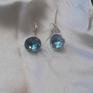 Blue gem earrings